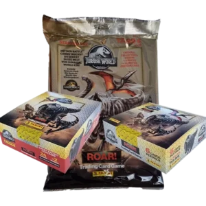 Panini Jurassic World ROAR! Mega Bundle – Starter + Display + Fat Pack | Sticker-und-co