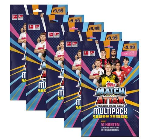 Topps Match Attax Bundesliga 2025/26 | 5x Multipack
