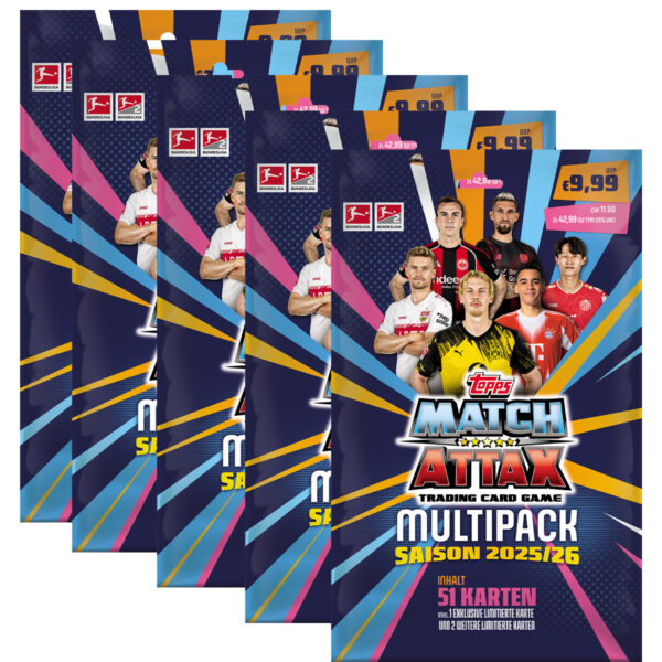 Topps Match Attax Bundesliga 2025/26 | 5x Multipack