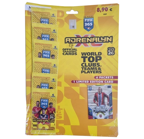Panini FIFA 365 2026 Adrenalyn XL Multipack Erling Haaland | 6 Booster + LE