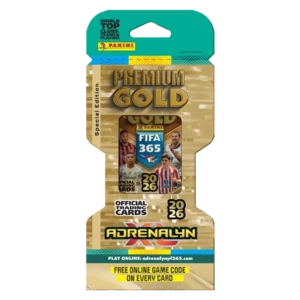 Panini FIFA 365 2026 Adrenalyn XL Premium Gold Pack – 4 Limited Editions