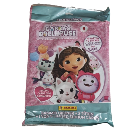 Panini Gabbys Dollhouse Trading Cards Starterpack | Sammelordner, Booster & LE Card