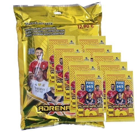 Panini FIFA 365 2026 Adrenalyn XL | Starterpack + 10 Booster (Bundle)