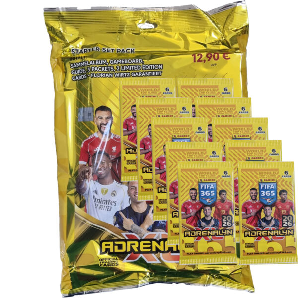 Panini FIFA 365 2026 Adrenalyn XL | Starterpack + 10 Booster (Bundle)
