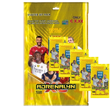 Panini FIFA 365 2026 Adrenalyn XL – Starterpack + 5 Booster | ca. 4 % günstiger