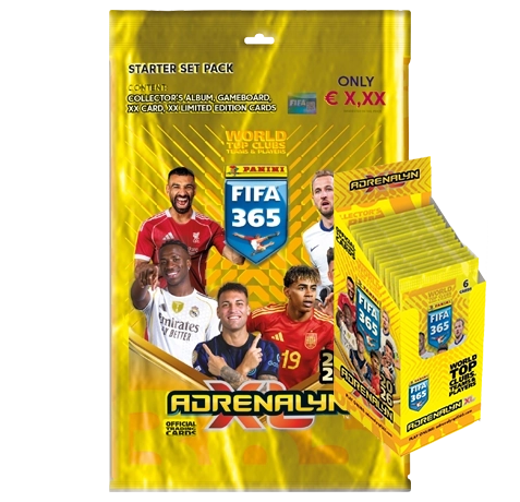Panini FIFA 365 2026 Adrenalyn XL – Starterpack + Display (165 Karten) – ~10 % günstiger