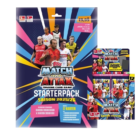 Topps Match Attax Bundesliga 2025/26 Starterpack + Display Bundle | Vorverkauf