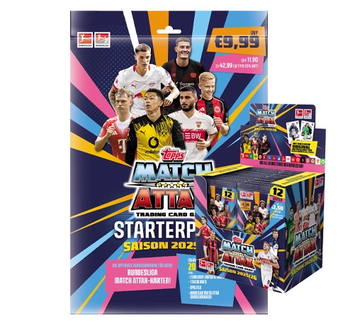 Topps Match Attax Bundesliga 2025/26 | 1x Starterpack + 1x Display | jetzt vorbestellen