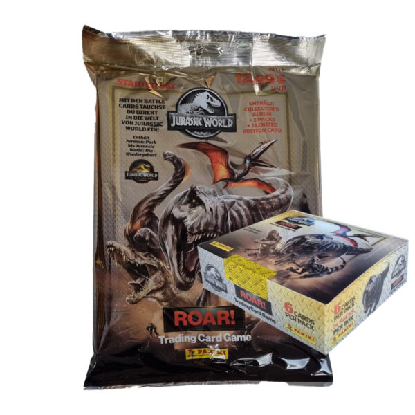 Panini Jurassic World ROAR! Bundle – Starter + 24er Display | Versandfrei
