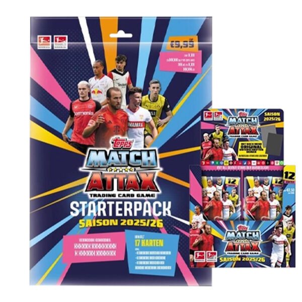 Topps Match Attax Bundesliga 2025/26 Starterpack + Display Bundle | Vorverkauf