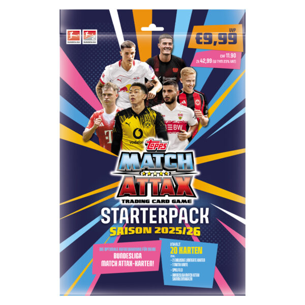 Topps Match Attax Bundesliga 2025/2026 | 1x Starterpack | jetzt vorbestellen