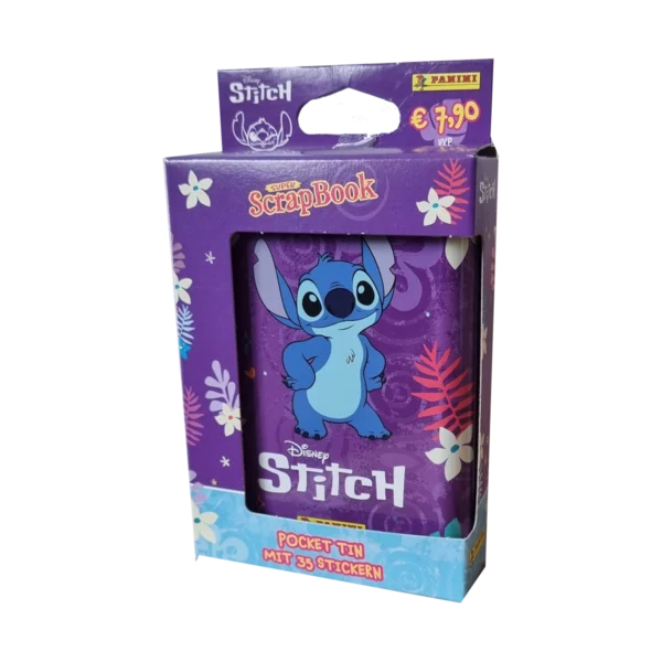 Panini Stitch Sticker Pocket Tin 2025 Lila – 7 Stickertüten | Disney Sticker