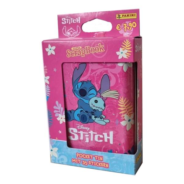 Panini Stitch Sticker Pocket Tin 2025 Pink – 7 Stickertüten | Disney Sticker