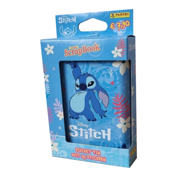 Panini Stitch Sticker Pocket Tin 2025 Blau – 7 Stickertüten | Disney Sticker