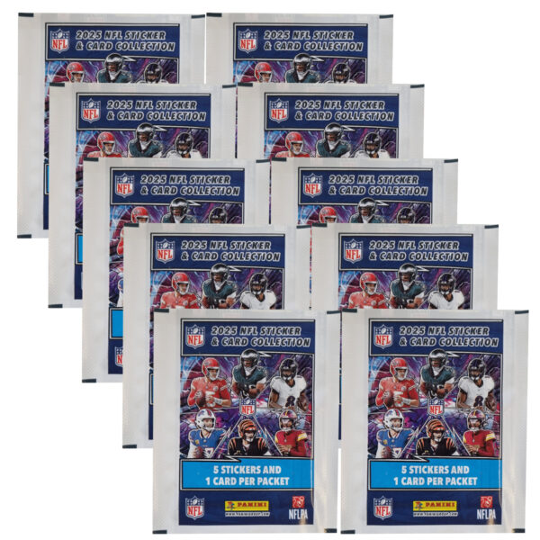 Panini NFL Sticker & Cards 2025 | 10x Stickertüten
