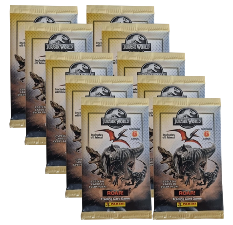 Panini Jurassic World ROAR – 10× Booster | Sticker-und-co