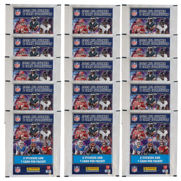 Panini NFL Sticker & Cards 2025 | 15x Stickertüten