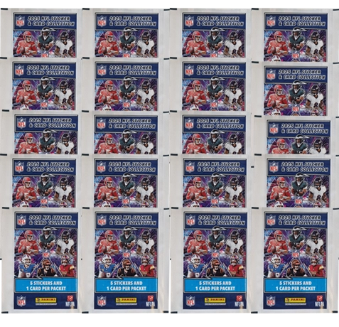 Panini NFL Sticker & Cards 2025 | 20 Stickertüten
