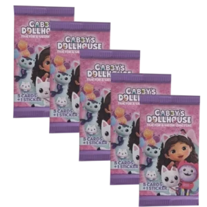 Panini Gabbys Dollhouse Trading Cards | 5 Booster