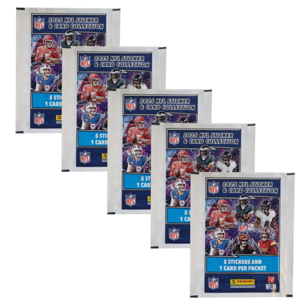 Panini NFL Sticker & Cards 2025 | 5 Stickertüten