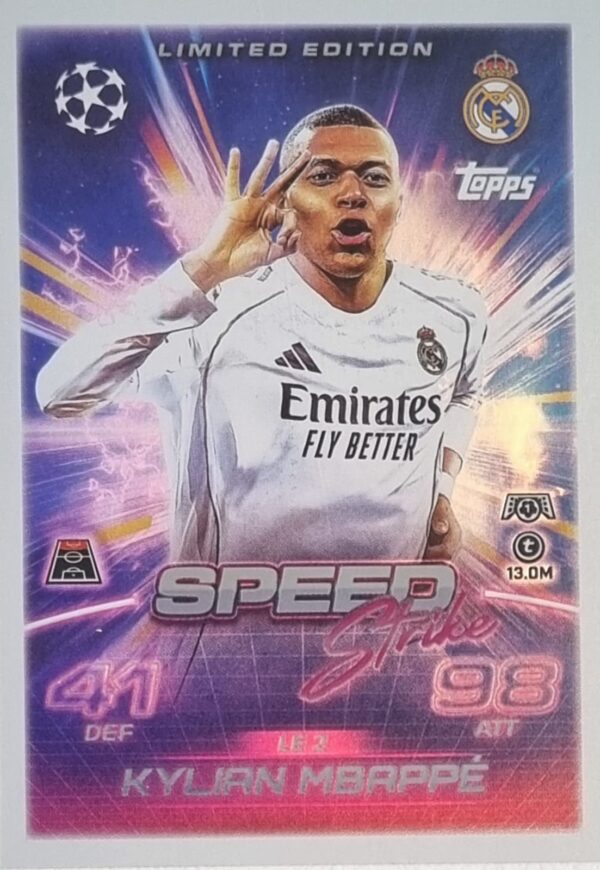 Topps Match Attax Champions League 2025/26 Limited Edition LE 02 Kylian Mbappe kaufen
