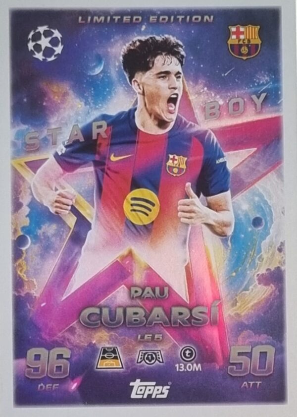 Topps Match Attax Champions League 2025/26 Limited Edition LE 05 Pau Cubarsi kaufen