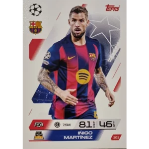 Topps Match Attax Champions League 2025/26 Karte 101 INIGO MARTINEZ