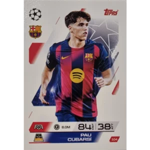 Topps Match Attax Champions League 2025/26 KARTE 104 PAU CUBARSI