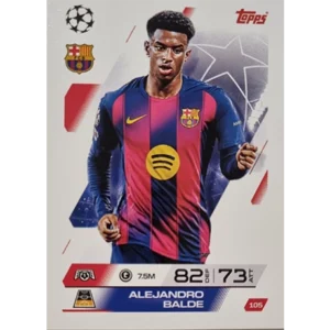 Topps Match Attax Champions League 2025/26 Karte 105 ALEJANDRO BALDE