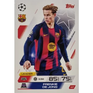 Topps Match Attax Champions League 2025/26 Karte 107 FRENKIE DE JONG