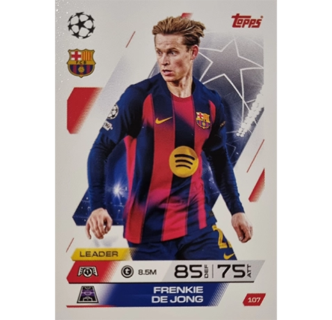 Topps Match Attax Champions League 2025/26 Karte 107 FRENKIE DE JONG