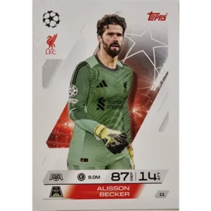 Topps Match Attax Champions League 2025/26Karte 011 ALISSON BECKER