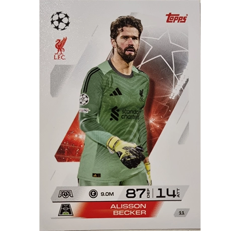 Topps Match Attax Champions League 2025/26Karte 011 ALISSON BECKER