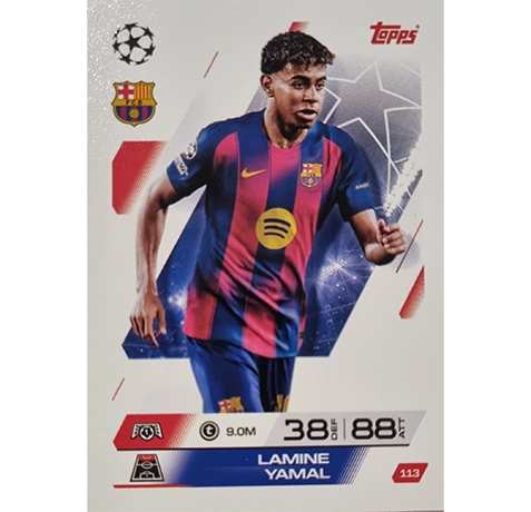Topps Match Attax Champions League 2025/26 Karte 113 LAMINE YAMAL