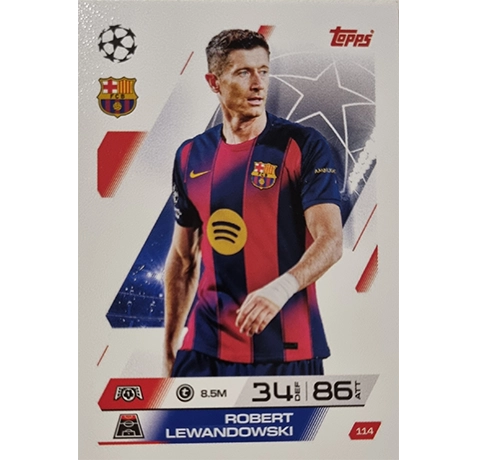Topps Match Attax Champions League 2025/26 KARTE 114 ROBERT LEWANDOSKI