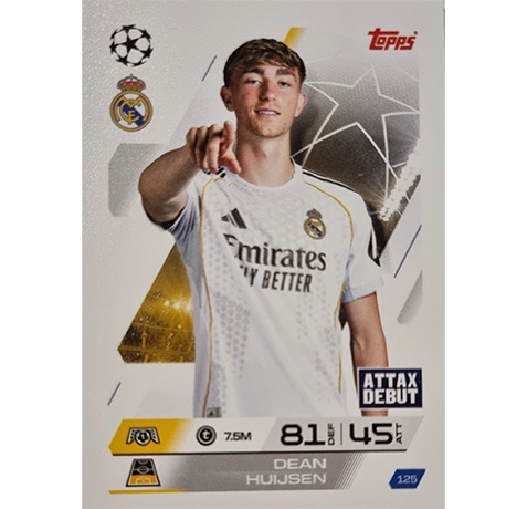 Topps Match Attax Champions League 2025/26 Karte 125 DEAN HUIJSEN