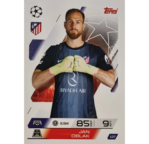 Topps Match Attax Champions League 2025/26 Karte 137 JAN OBLAK