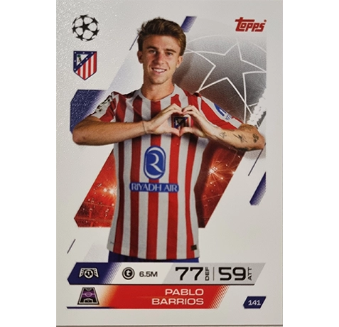 Topps Match Attax Champions League 2025/26 Karte 141 PABLO BARRIOS