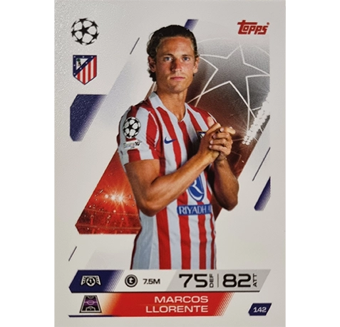 Topps Match Attax Champions League 2025/26 KARTE 142 MARCOS LLORENTE