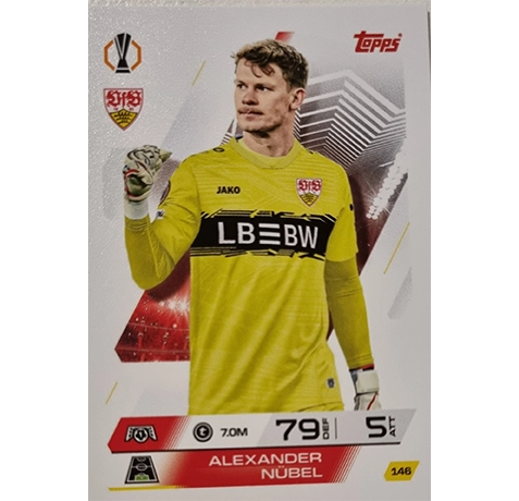 Topps Match Attax Champions League 2025/26 KARTE 146 ALEXANDER NÜBEL