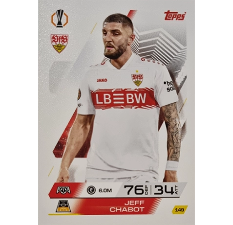 Topps Match Attax Champions League 2025/26 Karte 149 JEFF CHABOT