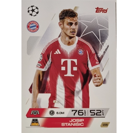 Topps Match Attax Champions League 2025/26 KARTE 156 JOSIP STANISIC