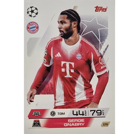 Topps Match Attax Champions League 2025/26 KARTE 170 SERGE GNABRY