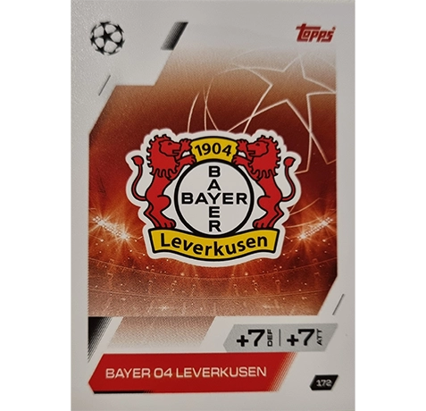Topps Match Attax Champions League 2025/26 KARTE 172 BAYER 04 LEVERKUSEN