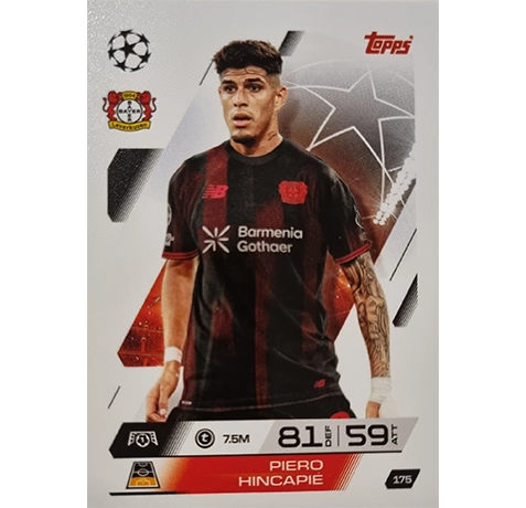 Topps Match Attax Champions League 2025/26 Karte 175 PIERO HINCAPIE