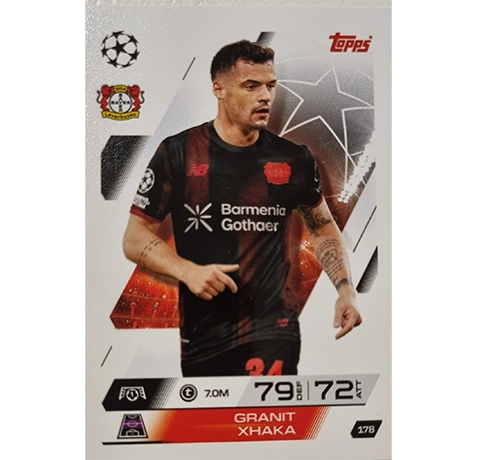 Topps Match Attax Champions League 2025/26 KARTE 178 GRANIT XHAKA