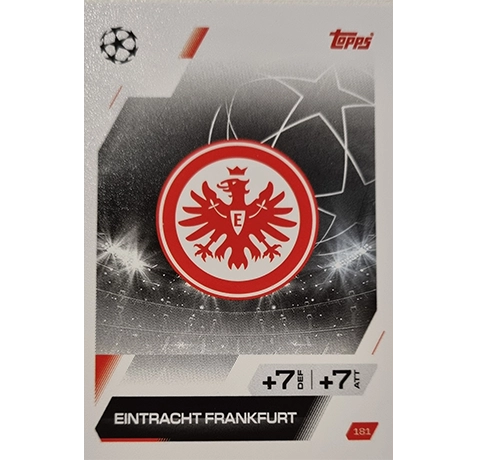 Topps Match Attax Champions League 2025/26 KARTE 181 EINTRACHT FRANKFURT