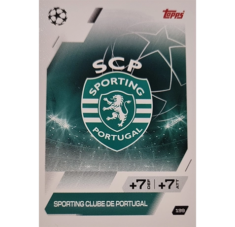 Topps Match Attax Champions League 2025/26 KARTE 199 SPORTING CLUBE DE PORTUGAL