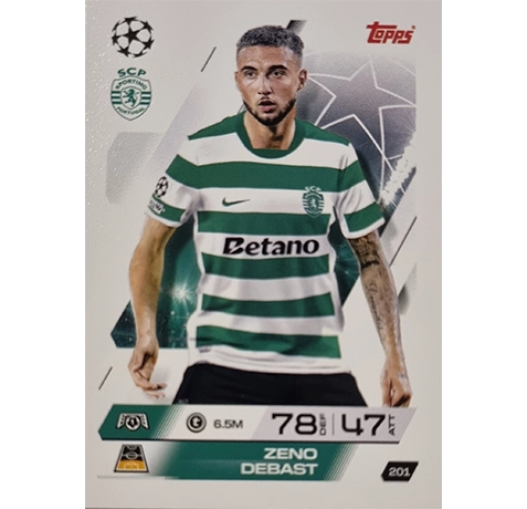Topps Match Attax Champions League 2025/26 KARTE 201 ZENO DEBAST