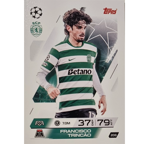 Topps Match Attax Champions League 2025/26 KARTE 206 FRANCISCO TRINCAO